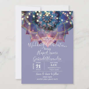 Boho Nebula Bloom   Mandala Ontwerp Kaart