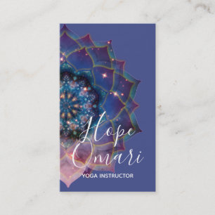 Boho Nebula Bloom Mandala-ontwerp Visitekaartje