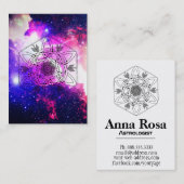 *~* Boho Nebula Celtic Aztec Tribal Galaxy Visitekaartje (Voorkant / Achterkant)