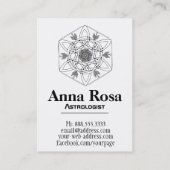 *~* Boho Nebula Celtic Aztec Tribal Galaxy Visitekaartje (Achterkant)