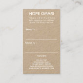 Boho Nebula Mandala, Mystical Aanbevelingskaartje (Achterkant)