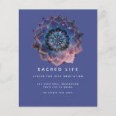 Boho Nebula Mandala, Mystical Flyer (Achterkant)