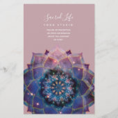 Boho Nebula Mandala, Mystical Flyer (Achterkant)