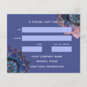 Boho Nebula Mandala, Mystical Flyer (Achterkant)