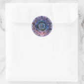 Boho Nebula Mandala, Mystical Ronde Sticker (Tas)