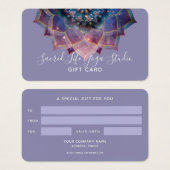 Boho Nebula Mandala, Mystical Visitekaartje (Voorkant /achterkant)