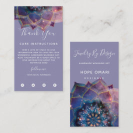 Boho Nebula Mandala, Mystical Visitekaartje