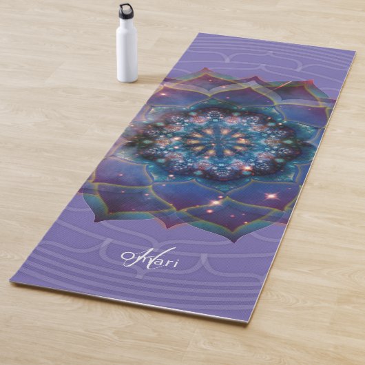 Boho Nebula Mandala, Mystical Yogamat (In situ)