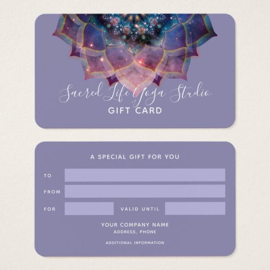 Boho Nebula Mandala, Mystique (Devant & derrière)