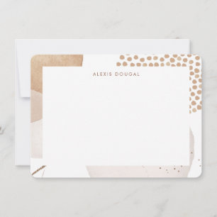 Boho Neutraal Bohemian Beige Tonal Aangepast niet Notitiekaartje