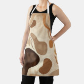 Boho Neutral Apron – Modern Minimalist Pattern Schort (Insitu)
