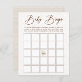 Boho Neutral Baby Bingo Game (Voorkant / Achterkant)