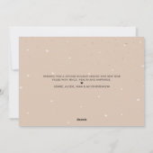 Boho Neutral Burgundy Red Merry-kerstfoto Feestdagenkaart (Achterkant)