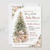 Boho Neutral Christmas Baby shower Kaart (Voorkant)