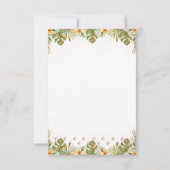 Boho Neutral Dinosaur-Baby shower Bedankkaart (Achterkant)