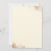 Boho Neutral Floral Wedding Kaart (Achterkant)