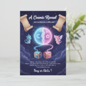 Boho Neutral Gender Reveal Invitation (Debout devant)