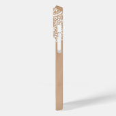 Boho Neutral Mandala Aangepaste Naam Case-Mate iPhone Case (Achterkant / Links)