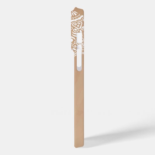 Boho Neutral Mandala Aangepaste Naam Case-Mate iPhone Case (Achterkant / Links)