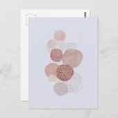 Boho Neutral Organic Shapes Art Post Kaart (Voorkant / Achterkant)