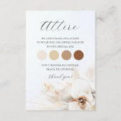 Boho Neutrale Bloemdetails Kaart (Achterkant)