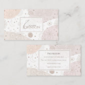 Boho Neutrale Ruimtedoedels Aesthetisch design Visitekaartje (Voorkant / Achterkant)