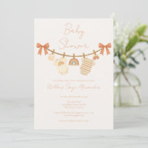 Boho Neutrale Waskleine Baby Shower