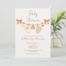 Boho Neutrale Waskleine Baby Shower
