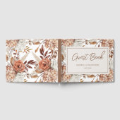 Boho Neutrale Waterverf Pampas Wedding Gastenboek (Volledig)