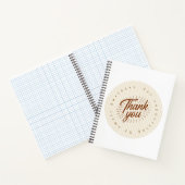 Boho Neutre	Cahier Journal drôle | merci  (Intérieur)