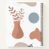 Boho Neutre Cahier Journal Propre | période de ja (Dos)