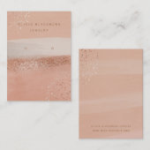 Boho neutre et or Rose| Carte d'affichage d'acquis (Devant / Derrière)