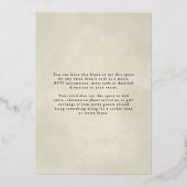 Boho neutre Noël Brunch Foil Invitation (Verso)