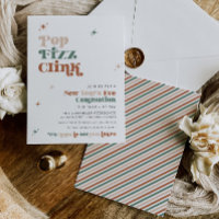 Boho New Year's Eve Party Invitation Retro Fun