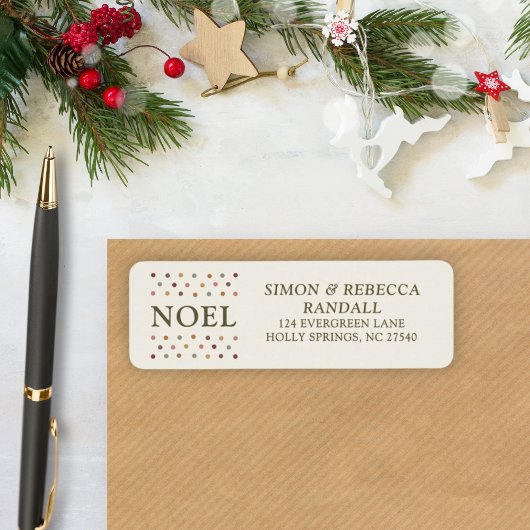 Boho Noel Rustieke Boerderij Eenvoudig Kerstfeest  Etiket