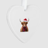Boho Noël T-Shirt Vache des Highlands de Noël (2) (devant)