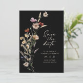 Boho Noir Enregistrer La Carte Plat Date (Debout devant)