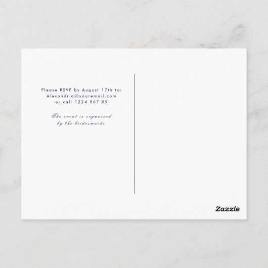 Boho nuptiale rose rouge invitation (Dos)