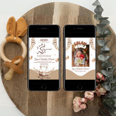 Boho Nursery Baby Boy Muslim Faire-part de naissan