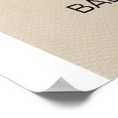 Boho Nursery Baby shower Welkomstteken Poster (Hoek)