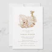 Boho Nursery Chic Baby shower Invitation Kaart (Voorkant)
