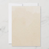 Boho Nursery Chic Baby shower Invitation Kaart (Achterkant)