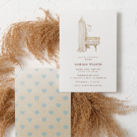 Boho Nursery Chic Boy Baby shower Invitation