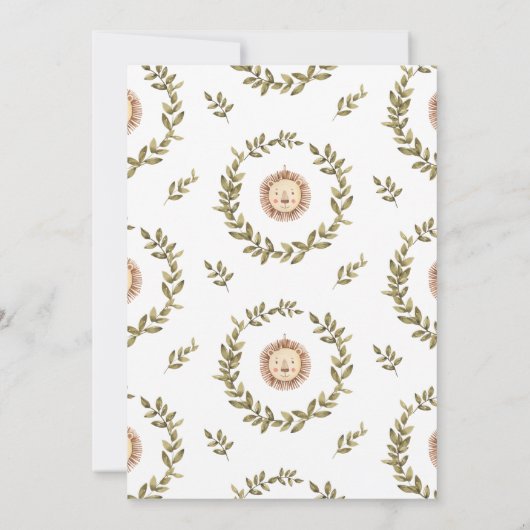 Boho Nursery | Invitation de fête d'anniversaire (Dos)