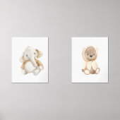 Boho nursery mignon animaux d'aquarelle (Recto)