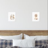 Boho nursery mignon animaux d'aquarelle (Chambre à coucher)