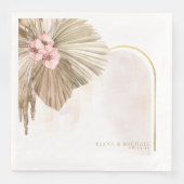 Boho Oasis Floral Arch Wedding ID959 Servet (Voorkant)