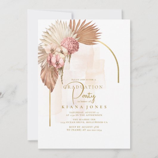 Boho Oasis Graduation Modèle photo ID965 (Dos)