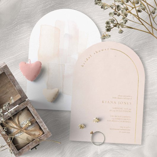 Boho Oasis Invitation de Fête de Fiançailles Rose