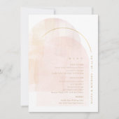 Boho Oasis Mariage Menu ID959 (Devant)